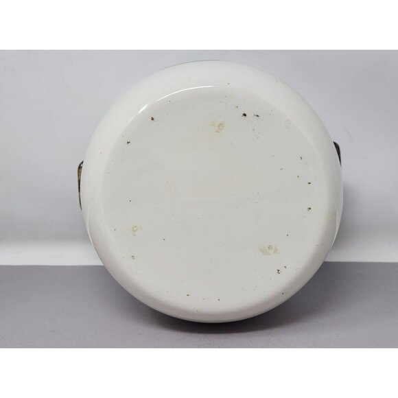 Vintage Ceramic Grease Jar With Strainer And‎ Lid Horse Decal Kitchen Decor - Picture 6 of 12